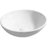 Kielle Idolio - Opzetwastafel, diameter 40 cm, wit 30624410