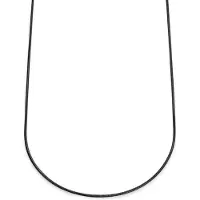 Lucleon Essentials | 2 mm Gunmetal Zwarte Ketting met Slangenschakels