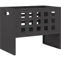 vidaXL Vuurkom Zwart 50 x 30 x 40 cm Staal