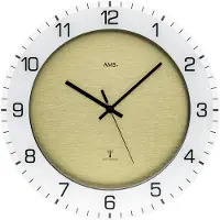 AMS Radiogestuurde wandklok F5593 - 31cm met dubbele rand