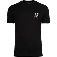 Armani Exchange Shirt zwart / wit