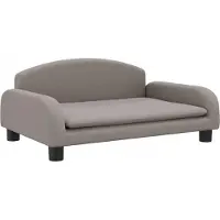 vidaXL Hondenmand 70x45x30 cm stof taupe