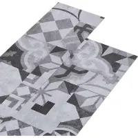 vidaXL Zelfklevende PVC Vloerplanken Grijs Patroon 30,5 x 61 cm 28 st