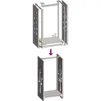 vidaXL Brandhoutrek 40x30x80 cm koudgewalst staal wit