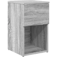 vidaXL Bedkast Grijs Sonoma 29 x 31,5 x 49 cm Bewerkt hout