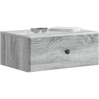 vidaXL Muurbevestigde Nachttafel 2 st Grijs sonoma 49 x 34,5 x 20 cm