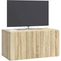 vidaXL Wandmontage TV-kast 59,5 x 31 x 30 cm Sonoma Eiken Bewerkt hout