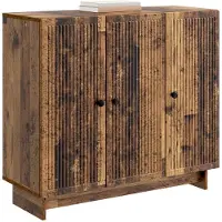 vidaXL Dressoir Oud hout 89 x 34,5 x 80 cm Bewerkt hout