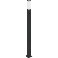 vidaXL Bolderverlichting met sensor 110 cm zwart IP44