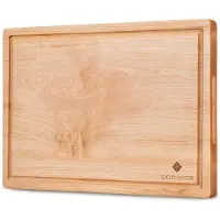 SOPHIOR Snijplank van Esdoornhout met sapgeul - Medium 35x25x2,5cm