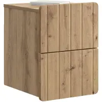 vidaXL Muurbevestigde Nachttafel 2 st Artisanaal eiken