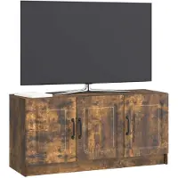 vidaXL TV Kast Gerookt eiken 99 x 34,5 x 47 cm Bewerkt hout