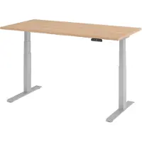 Hjh OFFICE PRO XDKB 16 S - 160 x 80 Eiken Tafelhoogte I Elektrisch in hoogte verstelbaar