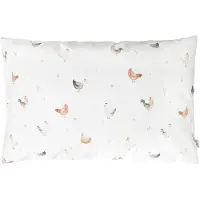 Sevira Kids - Omkeerbare baby kussensloop katoen - ecru 50x70 cm
