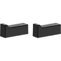 Keuco Edition 11 Black Selection Handdoekhaak set 2 stuks – mat zwart metaal – wandhaak badkamer