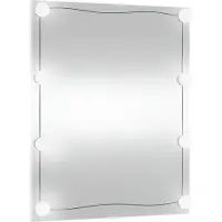 vidaXL Wandspiegel met LED's rechthoekig 50x60 cm glas