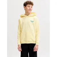 Jack & Jones Junior Sweatshirt 'JORNORREBRO' geel / donkergroen