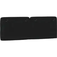 vidaXL Hoofdbordkussen 120 cm fluweel zwart