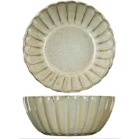 COSY&TRENDY Cosy & Trendy Kleine Kommen Astera Ocean Blauw - Kom voor snacks - Kom voor desserts - Set van 4 - Vaatwasserbestendig - Keramiek - Ø 12 cm - Servies - Keuken accessoires