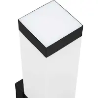 vidaXL Buitenwandlamp Zwart 10.5 x 6 x 33 cm RVS en plastic