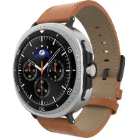 Cazy horlogebandje geschikt voor Samsung Galaxy Watch Bandje (Timeless Leather) - Smartwatchbandjes - Universeel bandje geschikt voor Samsung Galaxy Watch 8 / Watch 8 Classic - Bruin