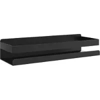 vidaXL Doucherekje 30x10x6 cm geborsteld 304 roestvrij staal matzwart