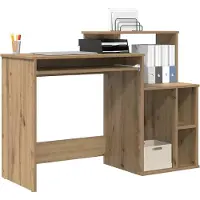 vidaXL Bureau Artisan Eiken Bewerkt hout 120,5 x 44 x 88,5 cm