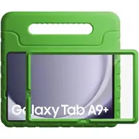 HappyCase Candy+ Kinder Hoes Geschikt voor Samsung Tab A11 Plus / Tab A9 Plus | Tablethoes met Ingebouwde Screenprotector | Kindvriendelijk | Beschermhoes | Handvat en Standaard | Kinderhoes | Groen