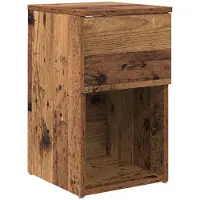 vidaXL Bedkast Oud hout 29 x 31,5 x 49 cm Bewerkt hout