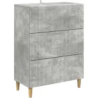 vidaXL Ladekast Betongrijs 66 x 34,5 x 90 cm Bewerkt hout