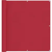 vidaXL Balkonscherm Rechthoekig 110 x 700 cm Oxford Stof Rood