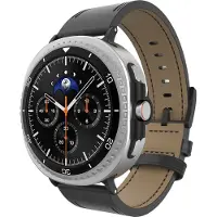 Cazy Horlogebandje geschikt voor Samsung Galaxy Watch Bandje (Timeless Leather) - Smartwatchbandjes - Universeel bandje geschikt voor Samsung Galaxy Watch 8 / Watch 8 Classic - Zwart