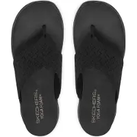 SKECHERS Teenslipper zwart