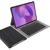 Just in Case tablet Hoes met Toetsenbord geschikt voor Lenovo Yoga Tab Plus - AZERTY Bluetooth Keyboard Case - Zwart