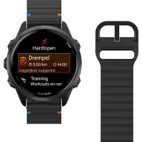 Just in Case Activeflex Garmin Erunner 55 / 165 570 (42mm) Horlogebandje Zwart