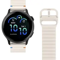 Just in Case ActiveFlex armband voor Garmin Vivoactive 6/Vivoactive 5, ivoor