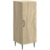 vidaXL Dressoir Sonoma Eiken 33 x 34,5 x 89,5 cm Bewerkt hout