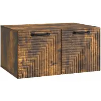 vidaXL Wandmontage TV-kast Gerookt eiken 59,5 x 41 x 30 cm