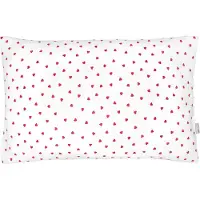 Sevira Kids - Omkeerbare baby kussensloop katoen - Rood 50x70 cm