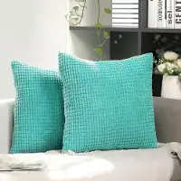 Ce - Decoratief Kussenhoes Set - 40x40cm - Modern - Grijs - Corduroy