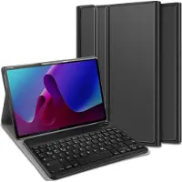 Just in Case tablet Hoes met Toetsenbord geschikt voor Lenovo Tab P11 (2nd Gen) - QWERTZ Bluetooth Keyboard Case - Zwart