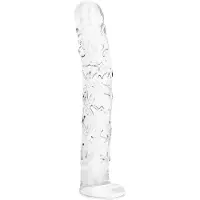 Gildo - No. 34 Getextureerde Glazen Dildo - 19 cm