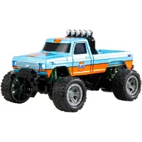 Amewi Oranje Brushed 1:64 RC auto Elektro Monstertruck Achterwielaandrijving RTR 2,4 GHz Met lichteffect, Incl. accu en laadkabel