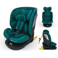 Kinderkraft I-GROW 2 PLUS Autostoel – 40-150 cm i-Size – Met Isofix – Groep 0/1/2/3 – Tot 12 Jaar – Groen