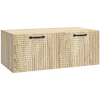 vidaXL Wandmontage TV-kast Sonoma Eiken 78,5 x 41 x 30 cm Bewerkt hout