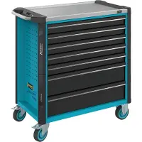 Hazet 179NXL-7 Werkplaatswagen Plaatstaal Kleur (specifiek): Blauw, Zwart