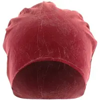 Masterdis beanie muts stonewashed maroon