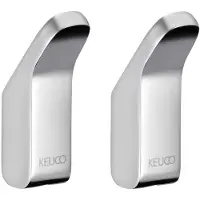 Keuco Moll Handdoekhaak set 2 stuks – verchroomd metaal – wandhaak badkamer en gastentoilet