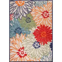 Muratap Binnen en buiten vloerkleed floral outdoor laagpolig tapijt 160x230 cm