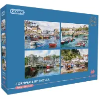 Gibsons legpuzzel Cornwall by the Sea 4x500 stukjes karton.